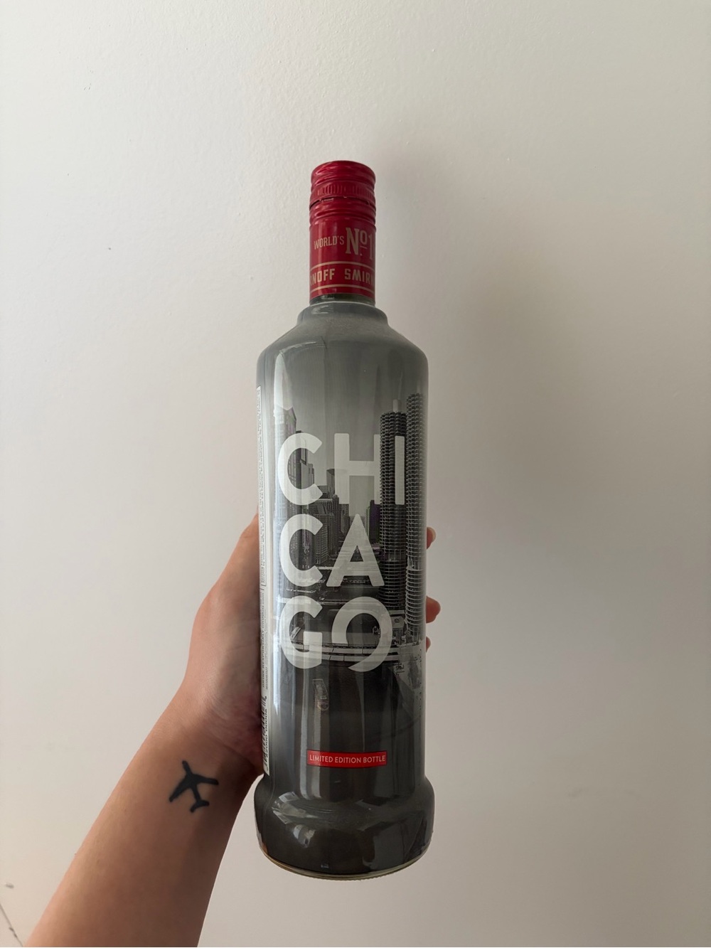 Smirnoff Chicago Limited Edition Vodka Bottle